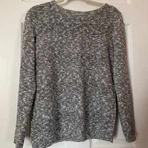 Loft Grey/Gray Crewneck Sweater Sweatshirt